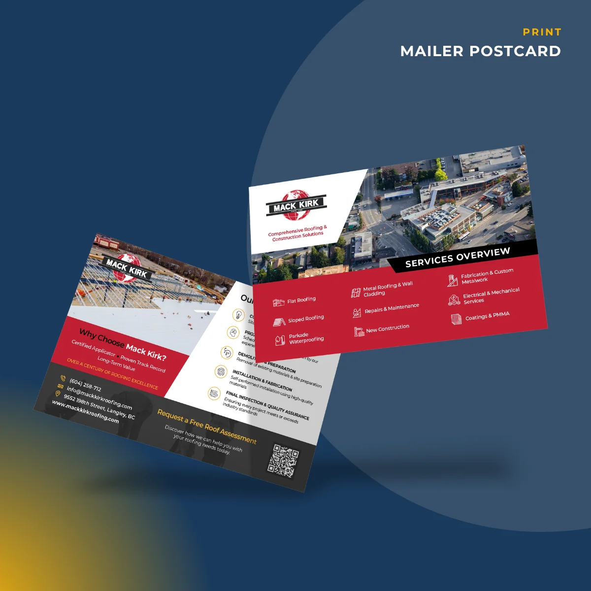 Mailer Postcard: Services Overview
